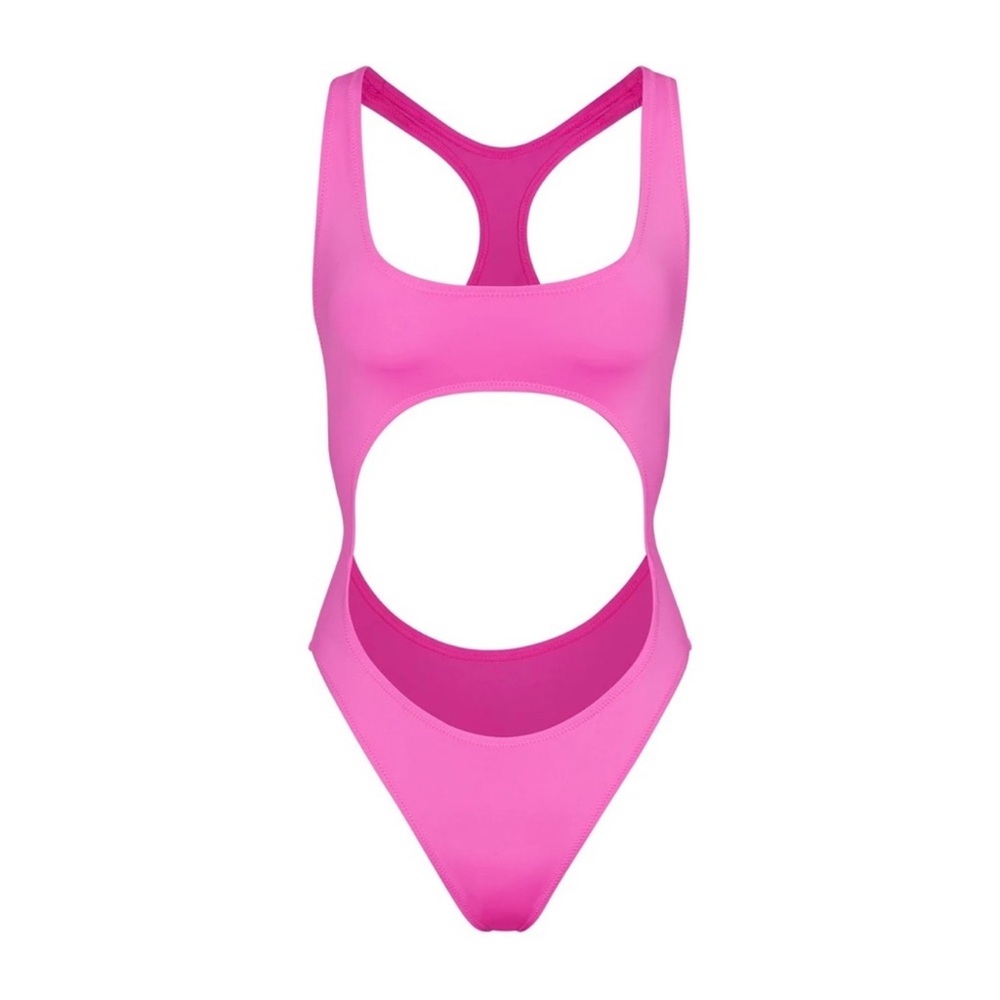 Skims Monokini One Piece Swimsuit Size 2X New With Tags in Taffy Bubblegum